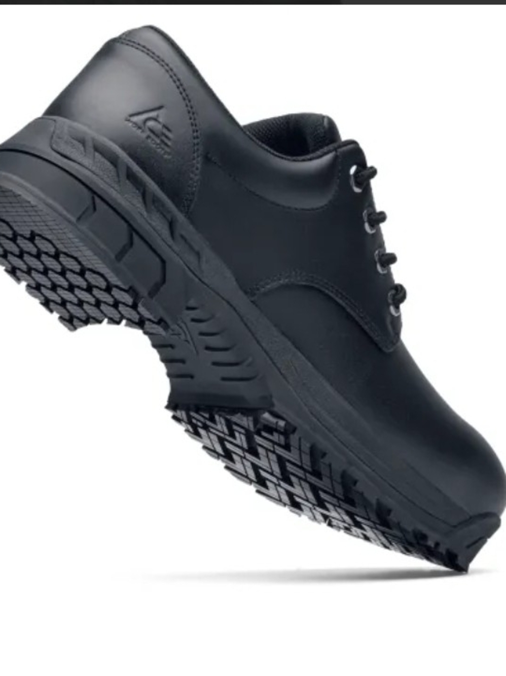 Men's Black Work Oxford Shoes - Durable Slip-Resistant